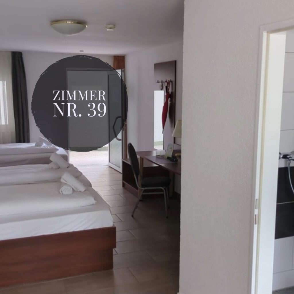 Ein barrierefreies und rollstuhlgeeignetes Zimmer für bis zu 3 Personen, im EG gelegen. Hotel Sonne in Karlsruhe
